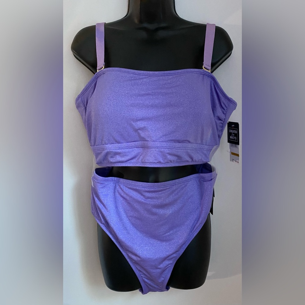 (SOLD) NWT California Waves Plus Women’s Two Piece Swim Suit, Size 22/24 (3XL)